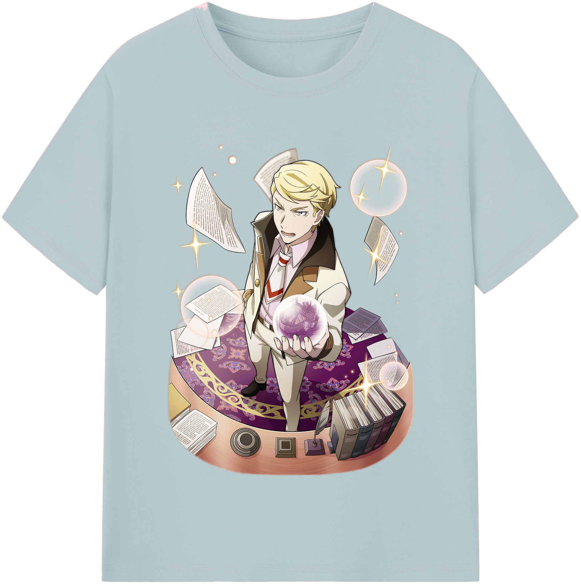 （画像用） 文豪ストレイドッグス Bungo Stray Dogs 綿100％半袖Tシャツ（フロントプリント）